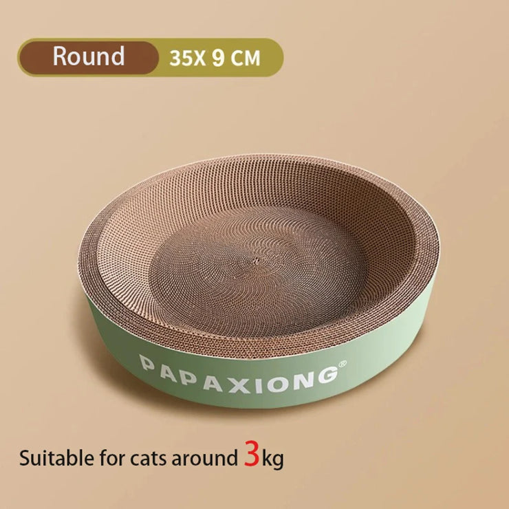 Cat Scrapers Toys for cats Round Oval Cat Scratcher Cat Bed Cat Scratching post Thickening Durable Corn Glue Decal Cardboard