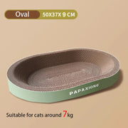 Cat Scrapers Toys for cats Round Oval Cat Scratcher Cat Bed Cat Scratching post Thickening Durable Corn Glue Decal Cardboard