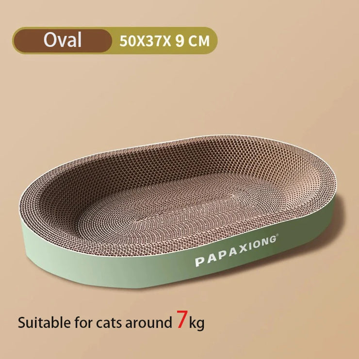 Cat Scrapers Toys for cats Round Oval Cat Scratcher Cat Bed Cat Scratching post Thickening Durable Corn Glue Decal Cardboard
