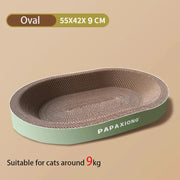 Cat Scrapers Toys for cats Round Oval Cat Scratcher Cat Bed Cat Scratching post Thickening Durable Corn Glue Decal Cardboard