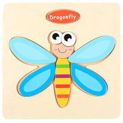 Baby Toys 3D Wooden Puzzle Jigsaw Toys for Children Cartoon Animal Puzzles Intelligence Kids Early Educational Brain Teaser Toys