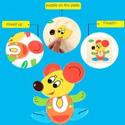 Baby Toys 3D Wooden Puzzle Jigsaw Toys for Children Cartoon Animal Puzzles Intelligence Kids Early Educational Brain Teaser Toys