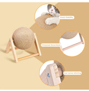 Cat Scratching Ball Toy Kitten Sisal Rope Ball Board Grinding Paws Toys Cats Scratcher Wear-resistant Pet Furniture supplies