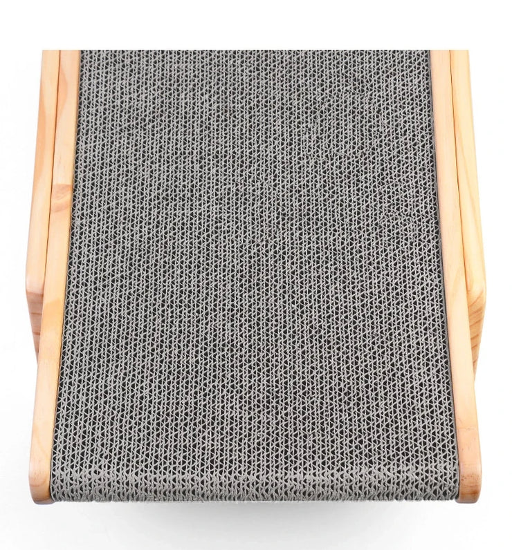 Cat Scratcher Board Wooden Frame Detachable Scrapers Bed 3 In 1 Scratching Post Anti-Scratch Toys Training Grinding Claw Cats