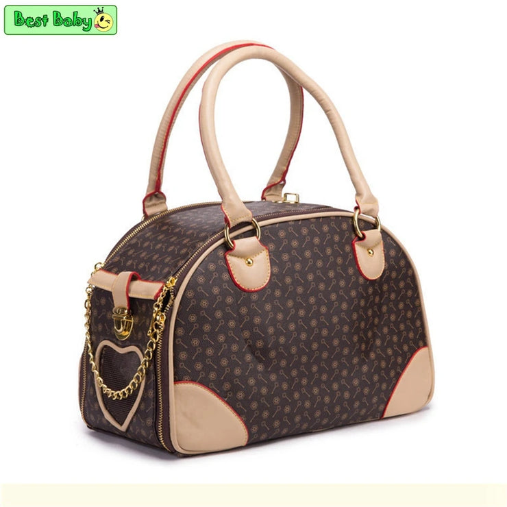 Luxury Pet Transportation Tote Bags For Small Little Dogs Carrier Outdoor Foldable Portable Carrying Chihuahua Yorkshire Handbag