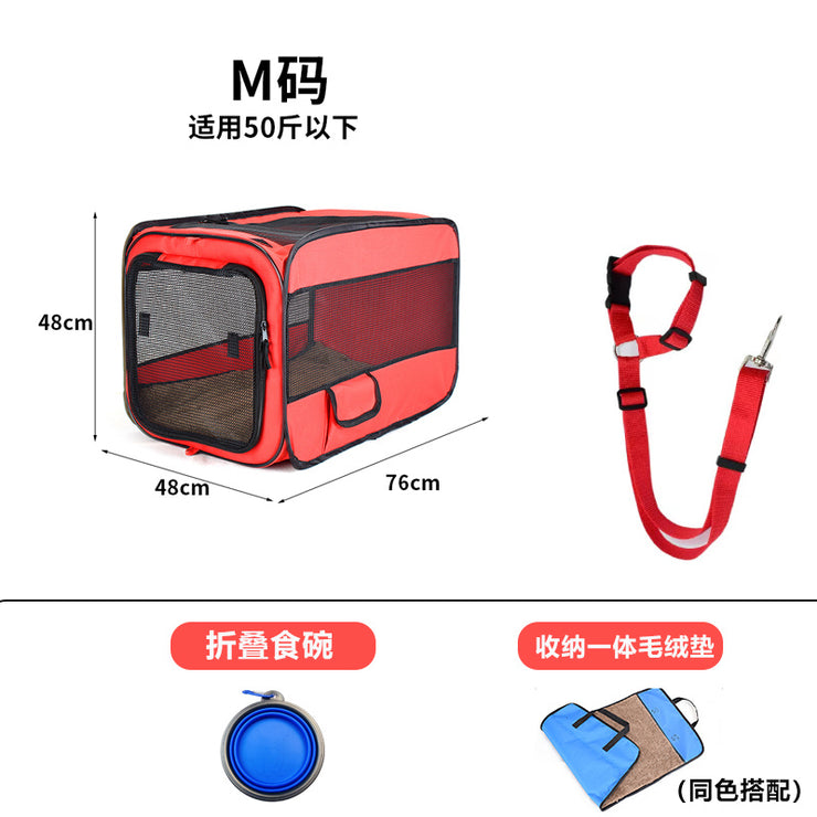 Pet Car Handy Gadget Dog Car Safety Seat Car Kennel Cage Cat Car Rear Seat Car Pet Mat