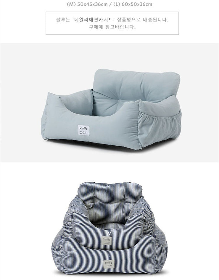 Car Kennel Small Size Dogs Co-Pilot Rear Pet Safety Seat Cushion Removable and Washable out Car Mat