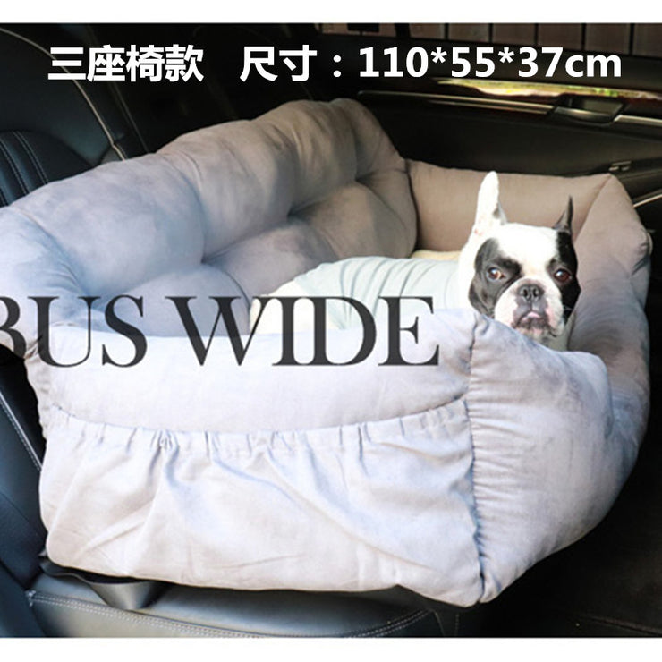 Car Kennel Small Size Dogs Co-Pilot Rear Pet Safety Seat Cushion Removable and Washable out Car Mat
