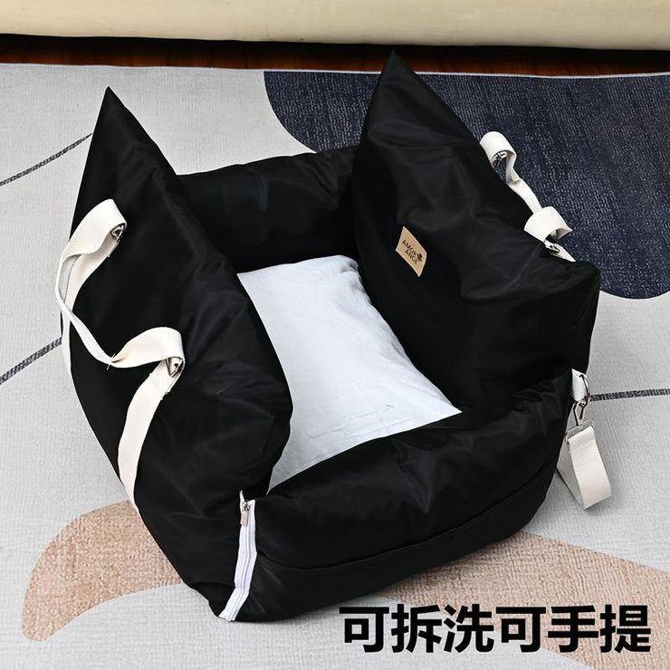 Car Kennel Small Size Dogs Co-Pilot Rear Pet Safety Seat Cushion Removable and Washable out Car Mat