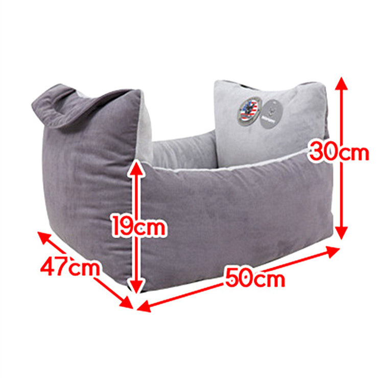 Car Kennel Small Size Dogs Co-Pilot Rear Pet Safety Seat Cushion Removable and Washable out Car Mat