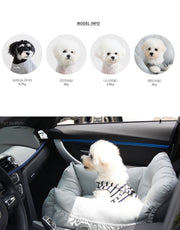 Car Kennel Small Size Dogs Co-Pilot Rear Pet Safety Seat Cushion Removable and Washable out Car Mat