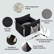 Travel Car Kennel Special Removable Pet Car Nest Portable Car Dog Safety Seat Handy Gadget