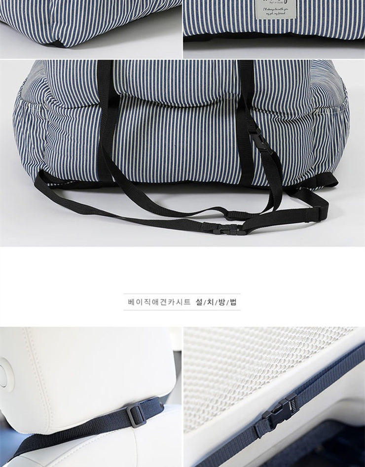 Car Kennel Small Size Dogs Co-Pilot Rear Pet Safety Seat Cushion Removable and Washable out Car Mat