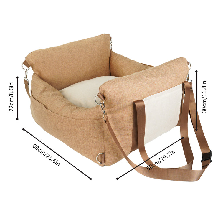 Travel Car Kennel Special Removable Pet Car Nest Portable Car Dog Safety Seat Handy Gadget