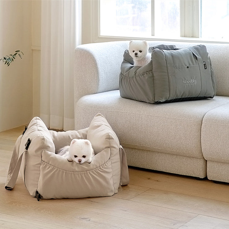 Car Kennel Small Size Dogs Co-Pilot Rear Pet Safety Seat Cushion Removable and Washable out Car Mat