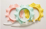 Baby Bath Cap Adjustable Hair Wash Hat For Kids Ear Protection Baby Shampoo Cap Boys Girls Head Cover Cute Flower Shape Hat