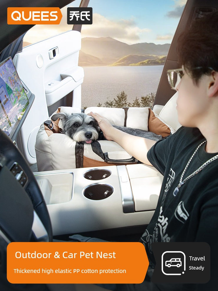 Qiao's Car Nest Doghouse Cathouse Car Pet Mat Car Diaper Bag Dog Safety Seat Car Handy Gadget