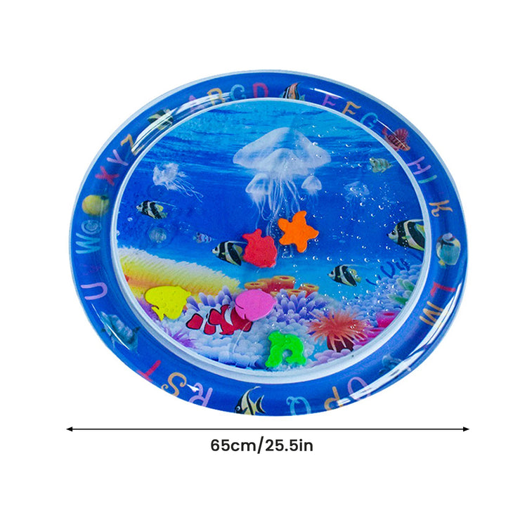 Water Sensory Play Mat Toy Thickened Inflatable Water Mat For Cat And Dog Water Sensor Mat Water Sensory Playmat With Fish Sea