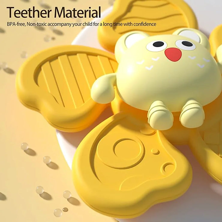 Baby Bath Toys Funny Bathing Sucker Spinner Suction Cup Cartoon Rattles Fidget Educational ToysChristmas Birthday Gifts for Kids