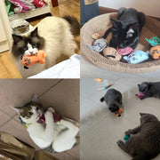 Catnip Mouse Toys Funny Interactive Plush Cat Toy for Cute Cats Teeth Grinding Catnip Toys for Kitten Chew Toys Pets Accessories