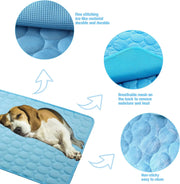Pet Ice Silk Mat Dog Mat Summer Cool Mat Cooling Breathable Cat Cool Mat Cooling Supplies Dog Pet Mat For Cat Washable