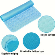 Summer Pet Ice Mat Cat Cooling Ice Mat Dog Pad Breathable Cat Cool Mat Portable & Washable Pet Cooling Blanket For Kennel/Sofa/B