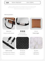 Qiao's Car Nest Doghouse Cathouse Car Pet Mat Car Diaper Bag Dog Safety Seat Car Handy Gadget