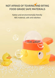 Yellow Rubber Duck-Shaped Interactive Feeder for Dogs and Cats: A Treat Dispensing Puzzle Toy Designed for Pet Training