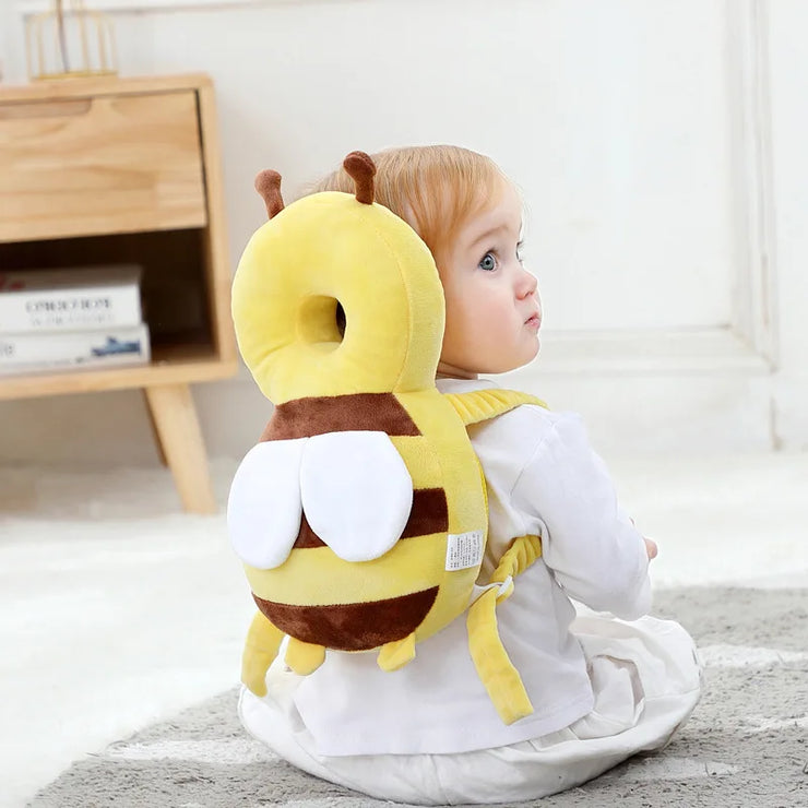 Head Back Protector Baby Protect Pillow Learn Walk Headgear Prevent Injured Safety Pad  prevention Fall Cartoon Bee Kids Pillows