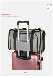 Pet Bag 1PC Cats and Dogs Chest Breathable Folding Portable Trolley Double Shoulder Handheld Crossbody Outdoor Bag Pet Products