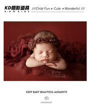 Baby Head Flower Photography Props Adjustable Artificial Flower Shooting Headband Newborn Photo Bow Pearl Headgear Accessories