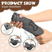 Dog Towel Drying Dog Cat Pet Towel, Puppy Microfiber Quick-drying Dog Claw Bath Towel, Pet Bath Products Absorbent Medium Dog