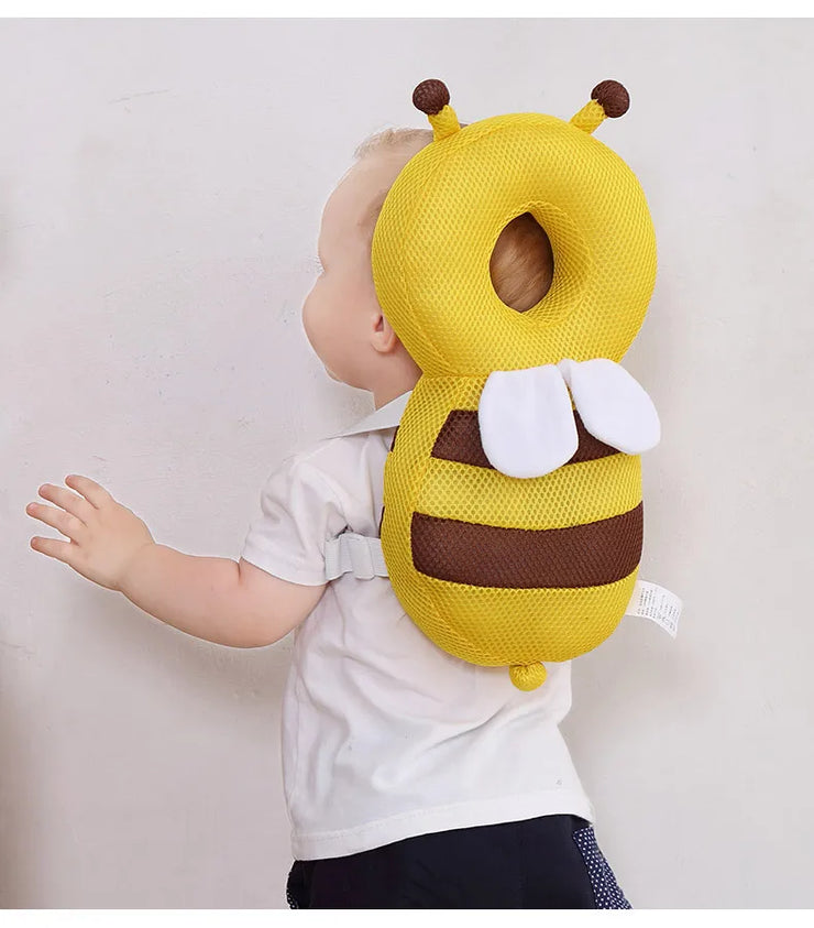 Head Back Protector Baby Protect Pillow Learn Walk Headgear Prevent Injured Safety Pad  prevention Fall Cartoon Bee Kids Pillows
