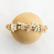 Baby Head Flower Photography Props Adjustable Artificial Flower Shooting Headband Newborn Photo Bow Pearl Headgear Accessories