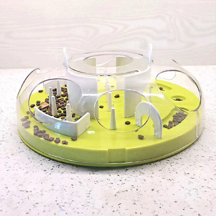 Cat Treat Puzzle Interactive Treat Dispensing Toy Mental Enhancement Slow Feeder Toy Cat Puppy Small Dog Interactive
