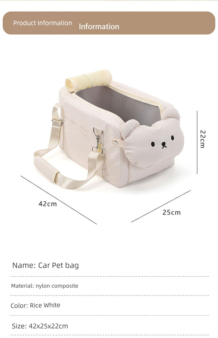 Small Size Dogs Car Seat Cat Pet Bed