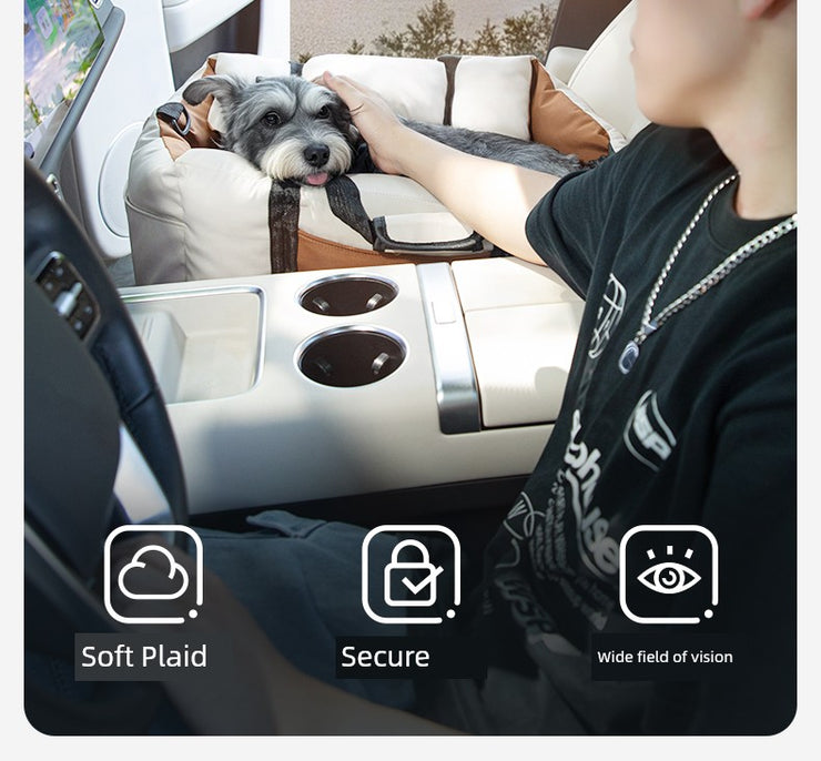 Qiao's Car Nest Doghouse Cathouse Car Pet Mat Car Diaper Bag Dog Safety Seat Car Handy Gadget