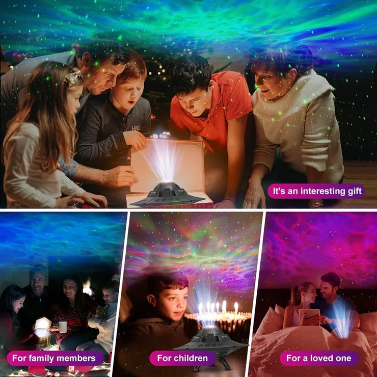 Night Light Galaxy Projector Starry Sky Projector 360° Rotate Planetarium Lamp For Kids Bedroom Valentines Day Gift Wedding Deco