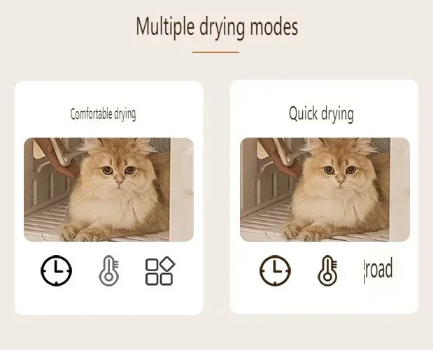 Smart Pet Drying Box, Automatic Temperature Control Dryer, Water Sterilization, Anti Cold, Beauty Equipment, Cats and Dogs