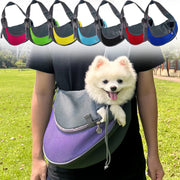 Pet Cat Dog Carrier Backpack Travel Tote Shoulder Bags Mesh Sling Carry Pack Pet Carrying Supplies Crossbody Shoulder Bag