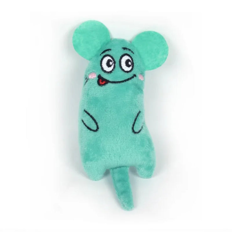 Catnip Mouse Toys Funny Interactive Plush Cat Toy for Cute Cats Teeth Grinding Catnip Toys for Kitten Chew Toys Pets Accessories