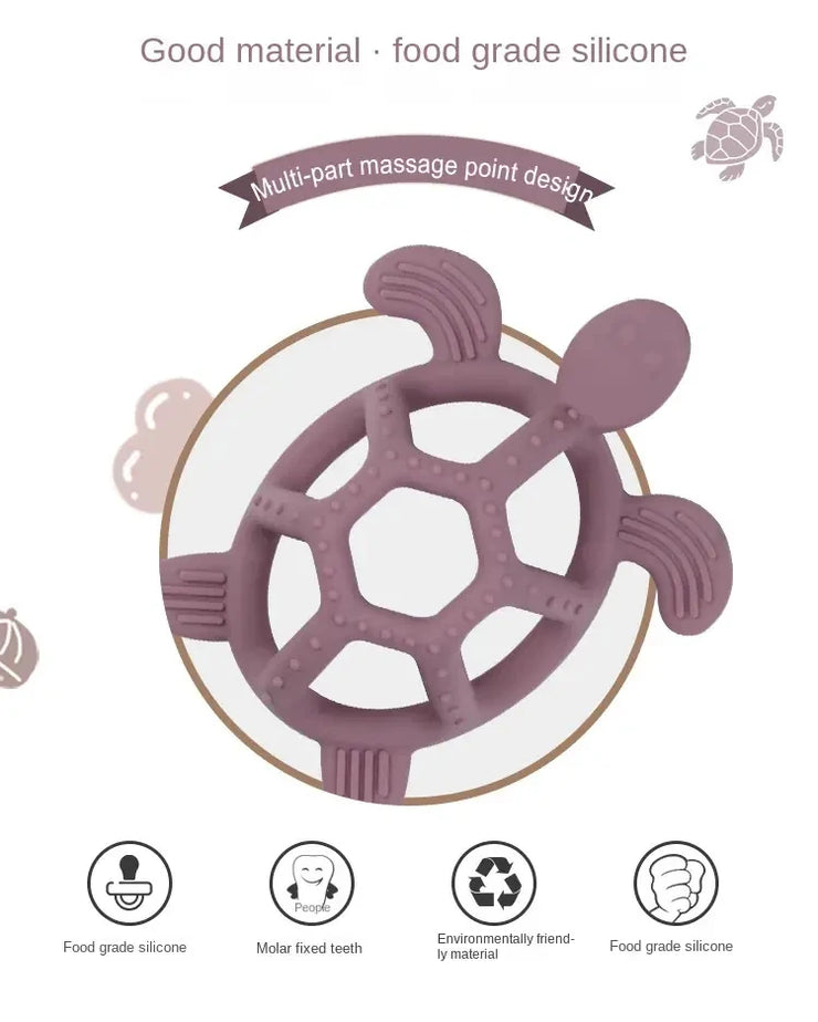 Baby Teething Toys, Turtle Infant Chew Toys, Silicone, BPA Free, BPA Free, 3M + Baby Teething Relief