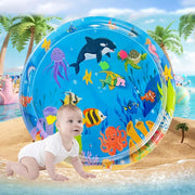 Water Sensory Play Mat Thickened Inflatable Water Mat For Cat And Dog Pet Playmat With Fish Sea Ocean Theme Sensory Toy Water