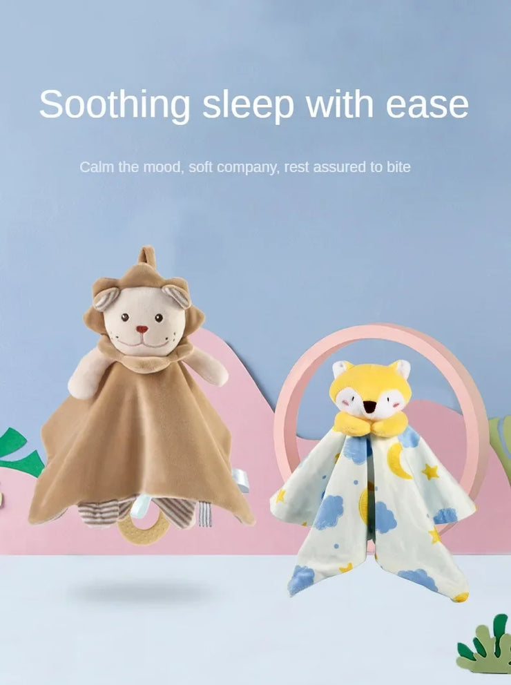 New Baby Toys 0-1 Year Old 2-year-old Hand Puppet Newborn Comfort Cloth Baby Comfort Doll Plush Toy Children's Hand Puppet Plush