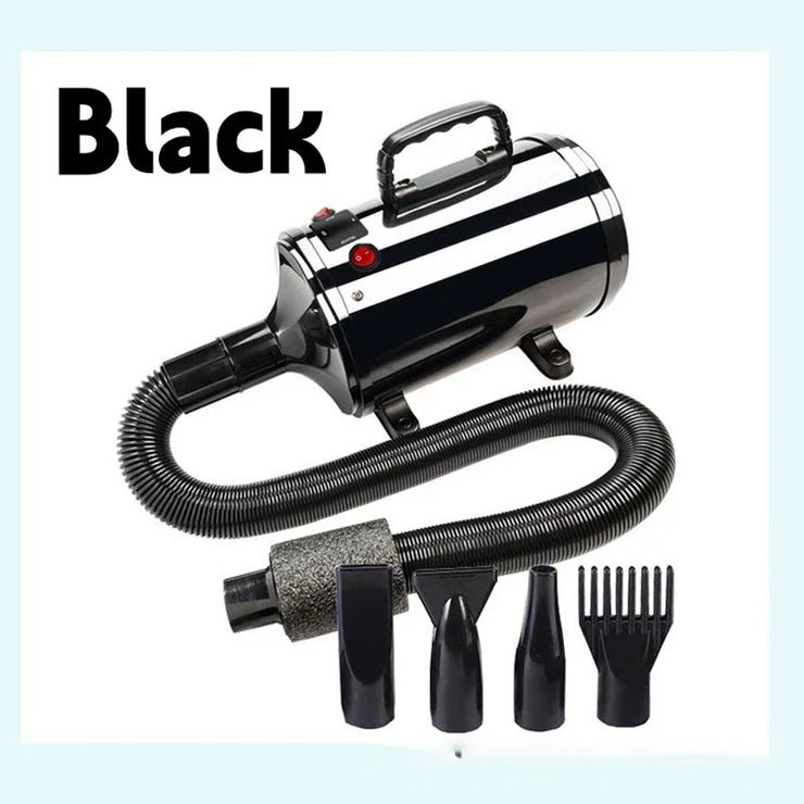 Dog Hair Dryer Pet Grooming Dryer 2-in-1 Smart Silent Dog Hair Dryer with High Power Negative Ions Sorting and Rinse Dogs