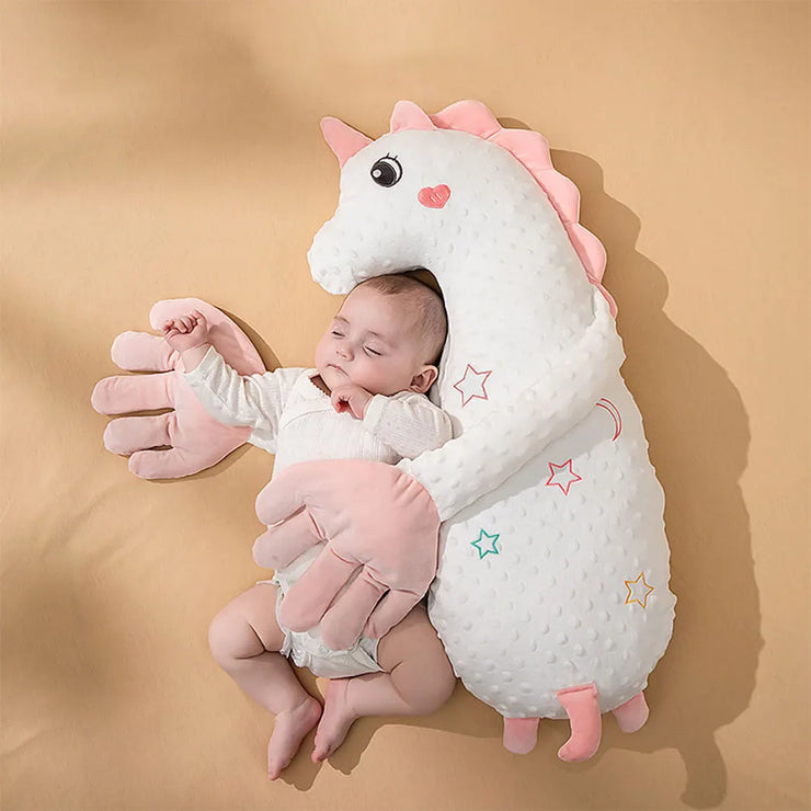 Baby Sleeping Patting Doll Pillow Soothing Electric Palm Baby Pillows Newborn Protector Sleep Nursing Pillow Animals Calming Toy