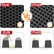 Cat Litter Mat With Gift Double Layer Waterproof Pet Litter Box Mat Non-slip Sand Cat Pad Washable Bed Mat Clean Pad Products