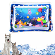 Water Sensory Play Mat Toy Thickened Inflatable Water Mat For Cat And Dog Water Sensor Mat Water Sensory Playmat With Fish Sea