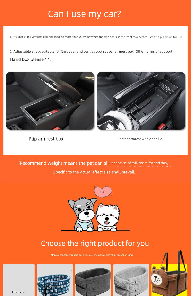 Car Handy Gadget Cat Anti-Dirty Kennel Small Size Dogs