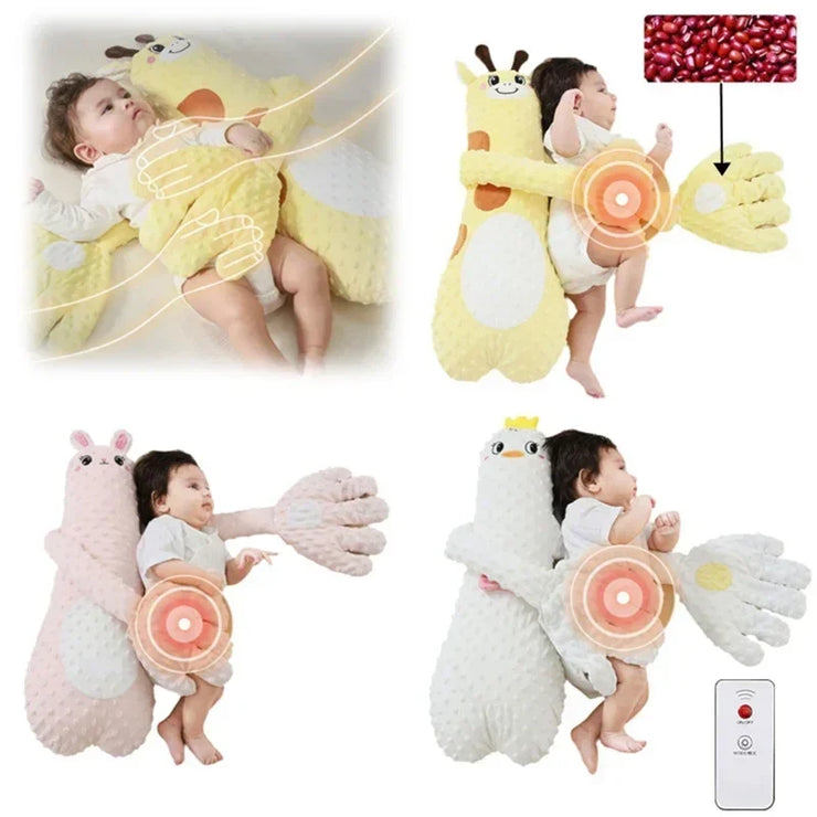 Baby Sleeping Patting Doll Pillow Newborn Pillows Remote Control Soothing Palm Baby Nursing Pillow Toddler Aid Sleep Companion